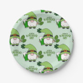 St. Patrick's Day Gnome Paper Plate Pappteller (Vorderseite)