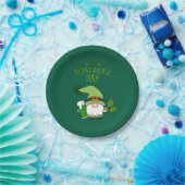 St. Patrick's Day Gnome Paper Plate Pappteller (Party)