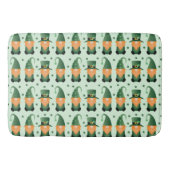 St Patricks Day Gnome Pattern Badematte (Vorderseite)