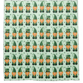 St Patricks Day Gnome Pattern Duschvorhang (Vorderseite)