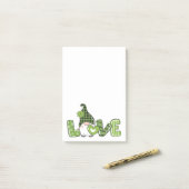 St. Patrick's Day Gnome Post-it Klebezettel (Auf Schreibtisch)