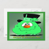 St Patrick's Day Gnome Postkarte (Vorne/Hinten)