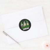 St Patricks Day Gnome Schabernack Squad Heiliger  Runder Aufkleber (Umschlag)