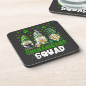 St Patricks Day Gnome Shenanigans Squad Heiliger Getränkeuntersetzer (Linke Seite)