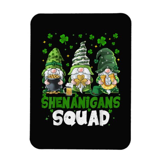St Patricks Day Gnome Shenanigans Squad Heiliger Magnet (Vertikal)