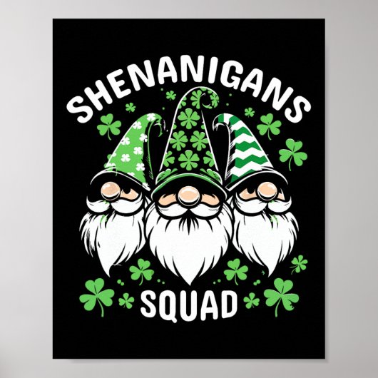 St Patricks Day Gnome Shenanigans Squad Männer Fra Poster (Vorne)