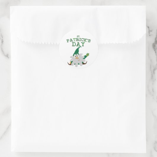 St. Patrick's Day Gnome Sticker (Tasche)