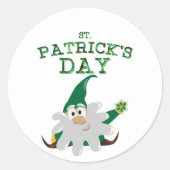 St. Patrick's Day Gnome Sticker (Vorderseite)