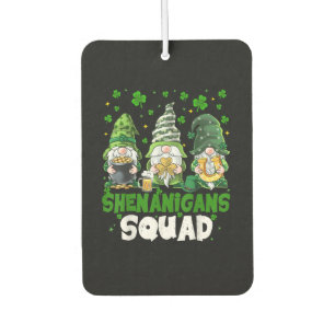 St Patricks Day Gnome Unfug Squad Heiliger  Autolufterfrischer