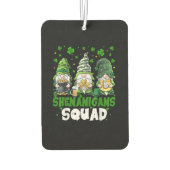 St Patricks Day Gnome Unfug Squad Heiliger Autolufterfrischer (Rückseite)