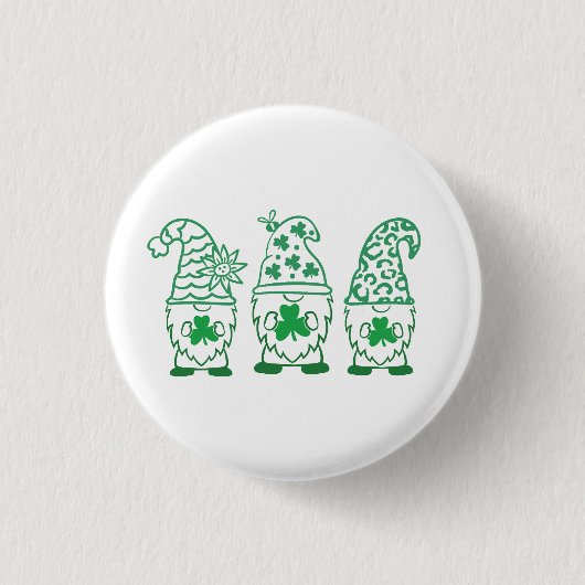 St. Patrick's Day Gnomes-60682 Button (Vorderseite)