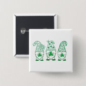 St. Patrick's Day Gnomes-60682 Button (Vorne & Hinten)