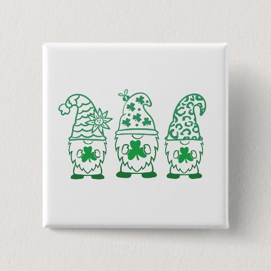St. Patrick's Day Gnomes-60682 Button (Vorderseite)
