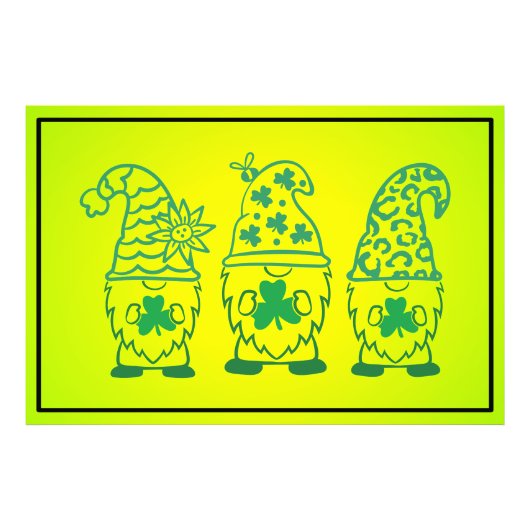 St. Patrick's Day Gnomes-60682 Fotodruck (Vorne)