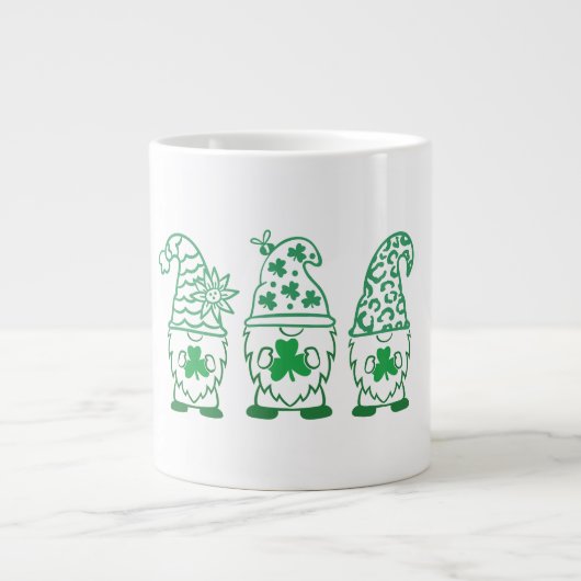 St. Patrick's Day Gnomes-60682 Jumbo-Tasse (Vorderseite)