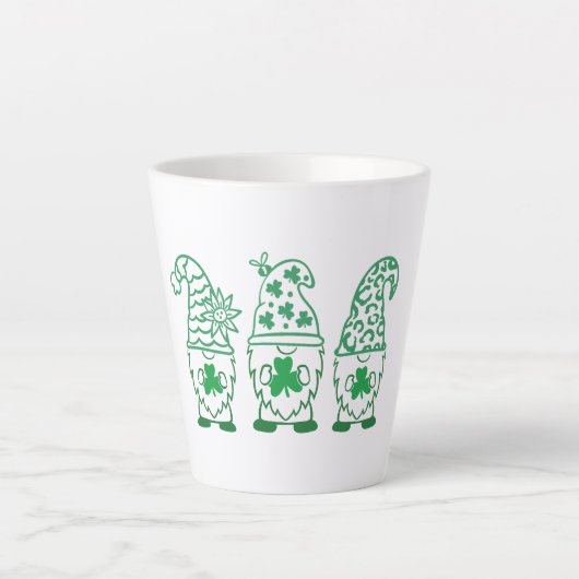 St. Patrick's Day Gnomes-60682 Milchtasse (Vorderseite)