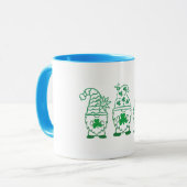 St. Patrick's Day Gnomes-60682 Tasse (Vorderseite Links)