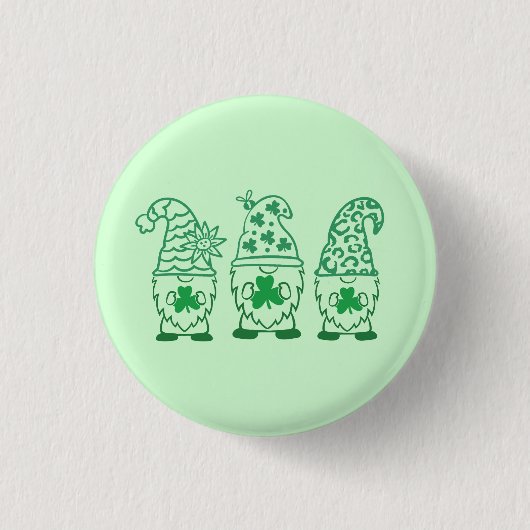 St. Patrick's Day Gnomes-67845 Button (Vorderseite)