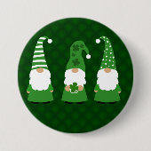 St Patricks Day Gnomes Button (Vorderseite)
