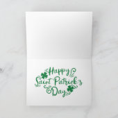 St. Patrick's Day Gnomes Feiertagskarte (Innenseite)
