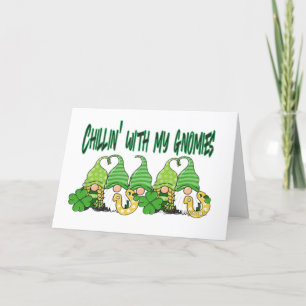 St. Patrick's Day Gnomes Feiertagskarte
