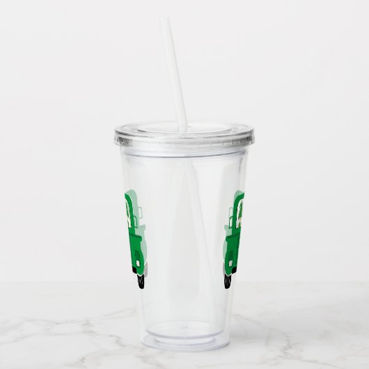 St. Patrick's Day Gnomes in Truck Acryltrinkbecher (Links)