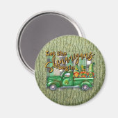 St. Patrick's Day Gnomes in Truck Shenanigans Magnet (Vorderseite/Rückseite)