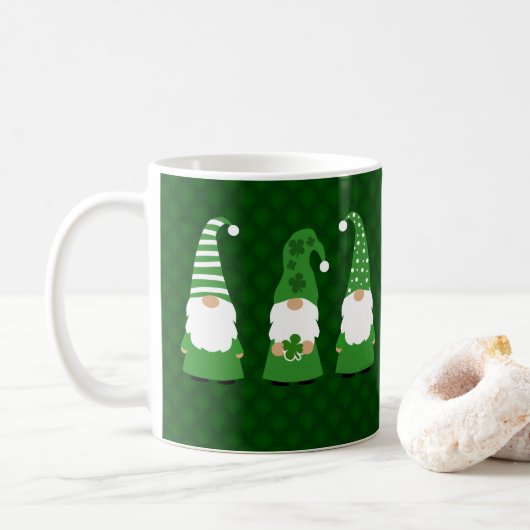 St Patricks Day Gnomes Kaffeetasse (Mit Donut)