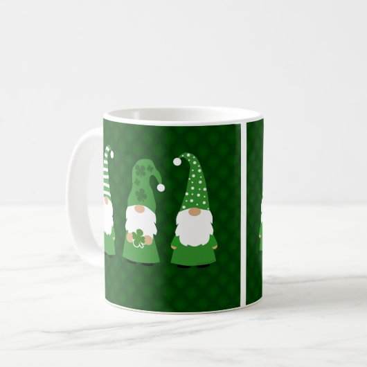 St Patricks Day Gnomes Kaffeetasse (Vorderseite Links)