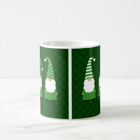 St Patricks Day Gnomes Kaffeetasse (Mittel)