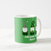 St Patricks Day Gnomes Niedlich Personalisiert Kaffeetasse (VorderseiteRechts)