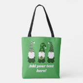 St Patricks Day Gnomes Niedlich Personalisiert Tasche (Rückseite)