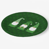 St Patricks Day Gnomes Pappteller (Schrägansicht)