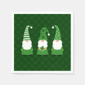 St Patricks Day Gnomes Serviette (Vorderseite)