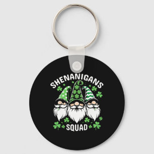 St Patricks Day Gnomes Shenanigans Squad 2024 Männ Schlüsselanhänger