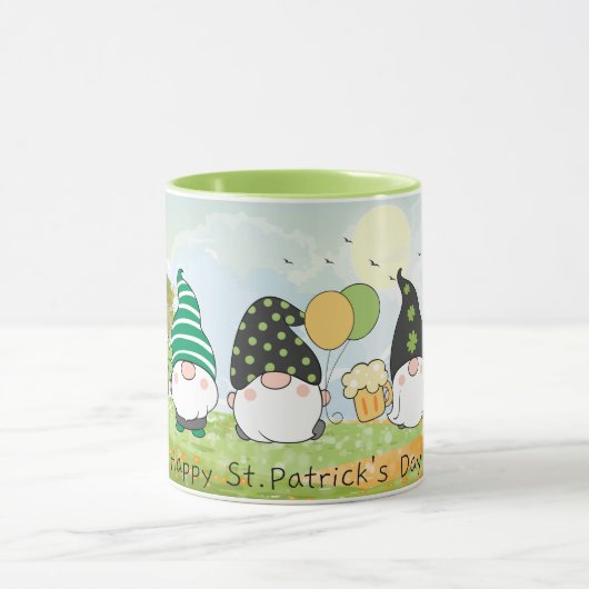St Patrick's Day Gnomes Tasse (Zentrum)