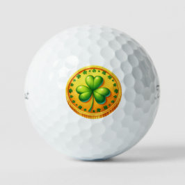 St Patrick's Day - Gold Coin Golfball