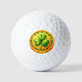 St Patrick's Day - Gold Coin Golfball