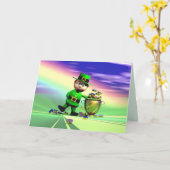 St. Patrick's Day Gold Fieber Karte (Gelbe Blume)