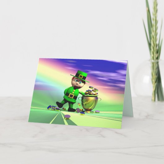 St. Patrick's Day Gold Fieber Karte (Vorderseite)