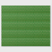 St. Patrick's Day Gold Green Geschenkpapier (Flach)