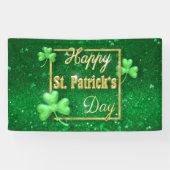 St. Patrick's Day Gold Kleeblatt Banner (Horizontal)