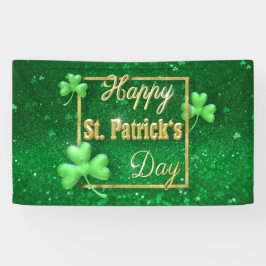 St. Patrick's Day Gold Kleeblatt Banner