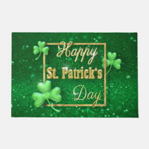 St. Patrick's Day Gold Kleeblatt Fußmatte