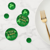 St. Patrick's Day Gold Kleeblatt Konfetti (Gruppe)