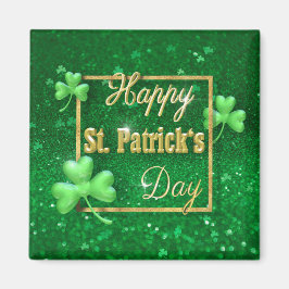 St. Patrick's Day Gold Kleeblatt Magnet
