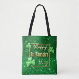 St. Patrick's Day Gold Kleeblatt Tasche