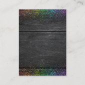 St. Patrick's Day Gold Rainbow Clover Baby Shower Begleitkarte (Rückseite)