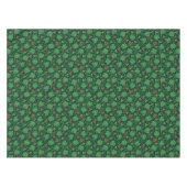 St Patricks day Gold Trefoil Kleeblatt Lucky Tischdecke (Vorderseite (Horizontal))