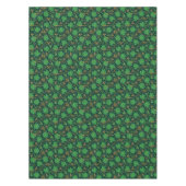 St Patricks day Gold Trefoil Kleeblatt Lucky Tischdecke (Vorderseite)